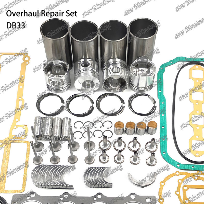 DB33 Zestaw naprawy zestaw cylinder liner zestaw tłokowy zestaw uszczelniacz zestaw zawór przewodnik siedzenia Główne łożysko łożysko dla Doosan