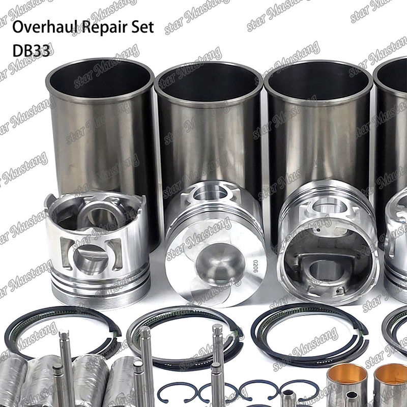 DB33 Zestaw naprawy zestaw cylinder liner zestaw tłokowy zestaw uszczelniacz zestaw zawór przewodnik siedzenia Główne łożysko łożysko dla Doosan