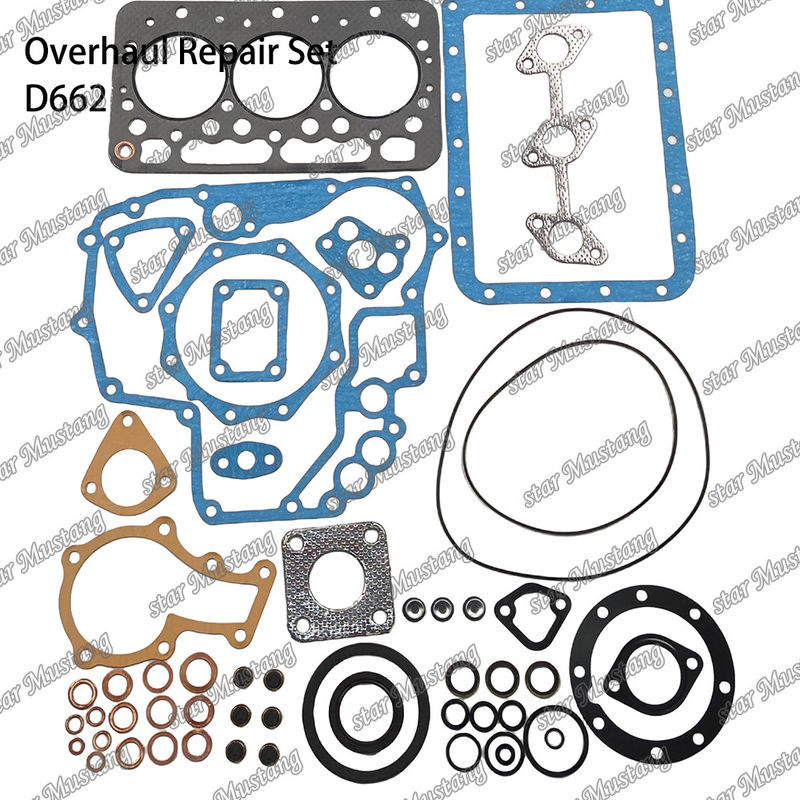 D662 Zestaw napraw remontowych Cylinder Liner Piston Kit Gasket Kit Valve Seat Guide Główne łożysko łożysko łożysko dla Kubota