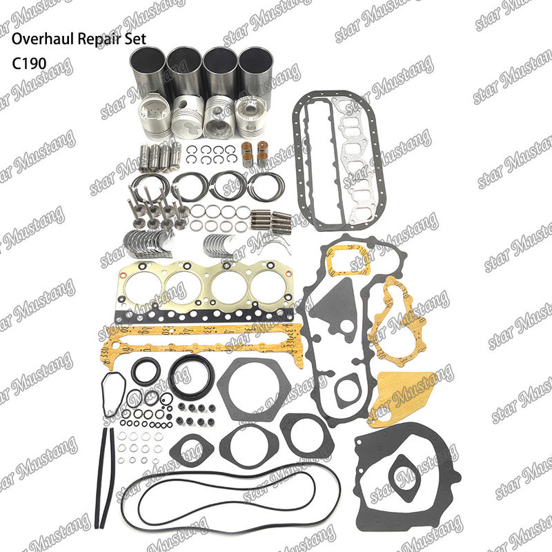 C190 Zestaw naprawy przeglądu Cylinder Liner Piston Kit Gasket Kit Valve Seat Guide Główne łożysko łożysko dla Isuzu