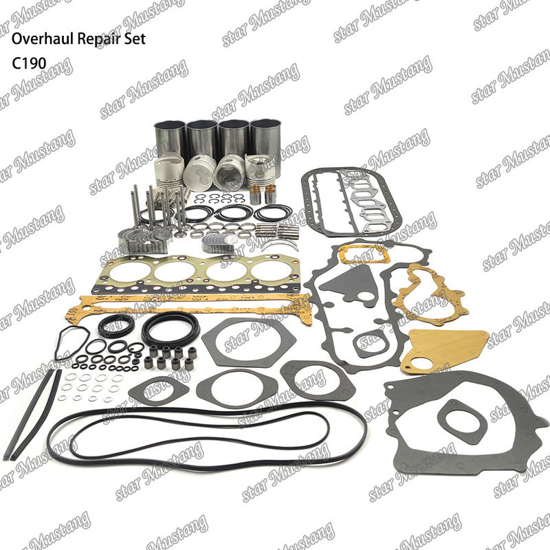 C190 Zestaw naprawy przeglądu Cylinder Liner Piston Kit Gasket Kit Valve Seat Guide Główne łożysko łożysko dla Isuzu