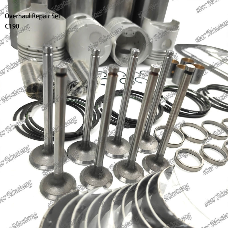 C190 Zestaw naprawy przeglądu Cylinder Liner Piston Kit Gasket Kit Valve Seat Guide Główne łożysko łożysko dla Isuzu