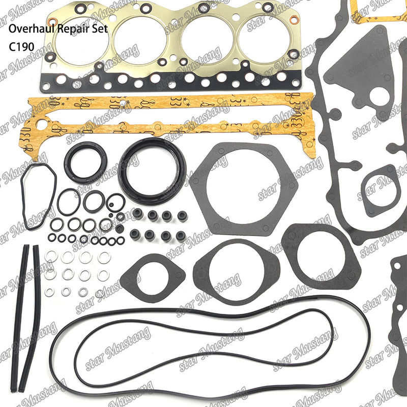 C190 Zestaw naprawy przeglądu Cylinder Liner Piston Kit Gasket Kit Valve Seat Guide Główne łożysko łożysko dla Isuzu