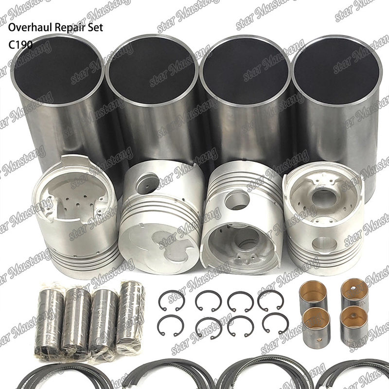 C190 Zestaw naprawy przeglądu Cylinder Liner Piston Kit Gasket Kit Valve Seat Guide Główne łożysko łożysko dla Isuzu