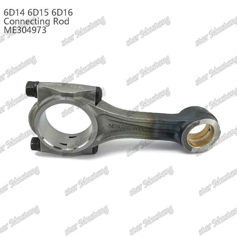 Wytrzymałość Maszyny Dieselowe Prowadzenie Rod łączący 6D14 6D15 6D16 Staggered Beveled With Nut ME304973 Dla Mitsubishi