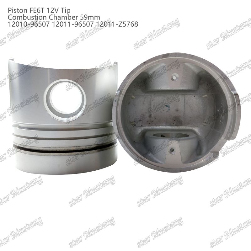 FE6T Silnik tłok 12V Komora Rozmiar 59mm 3x2x4mm 12010-96507 12011-96507 12011-Z5768 Do części zamiennych silnika Nissana