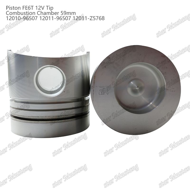 FE6T Silnik tłok 12V Komora Rozmiar 59mm 3x2x4mm 12010-96507 12011-96507 12011-Z5768 Do części zamiennych silnika Nissana