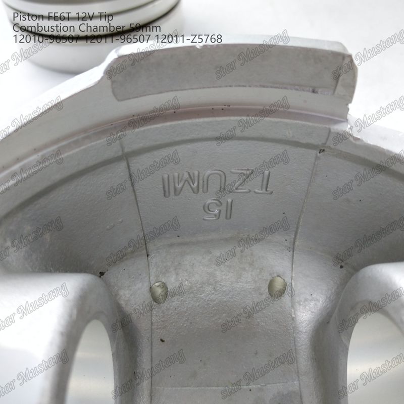 FE6T Silnik tłok 12V Komora Rozmiar 59mm 3x2x4mm 12010-96507 12011-96507 12011-Z5768 Do części zamiennych silnika Nissana