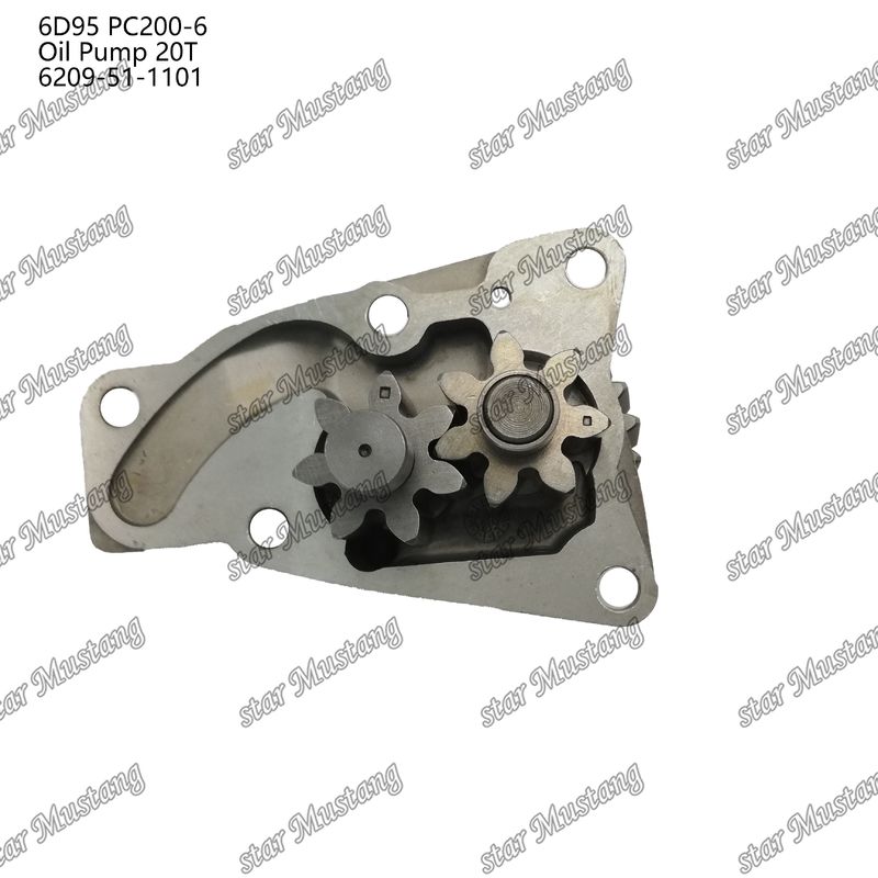 Pompa olejowa 6D95 PC200-6 20T 6209-51-1101 Do części zamiennych silników Kumatsu