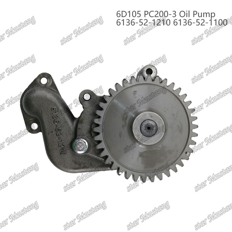 Pompa olejowa 6D105 PC200-3 6136-52-1210 6136-52-1100 Do części zamiennych silników Kumatsu