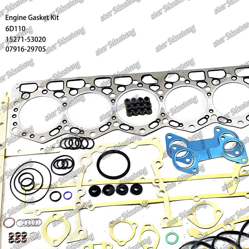 6D110 Całkowity zestaw uszczelnienia 6138-K1-9901 6138-K2-9901 Nadaje się do Komatsu