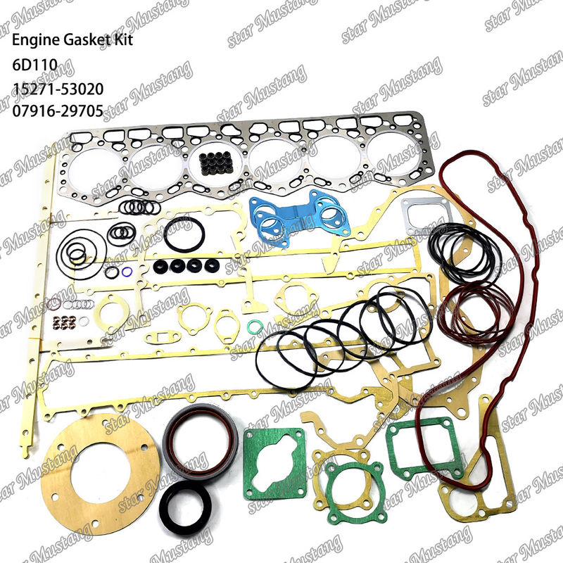 6D110 Całkowity zestaw uszczelnienia 6138-K1-9901 6138-K2-9901 Nadaje się do Komatsu