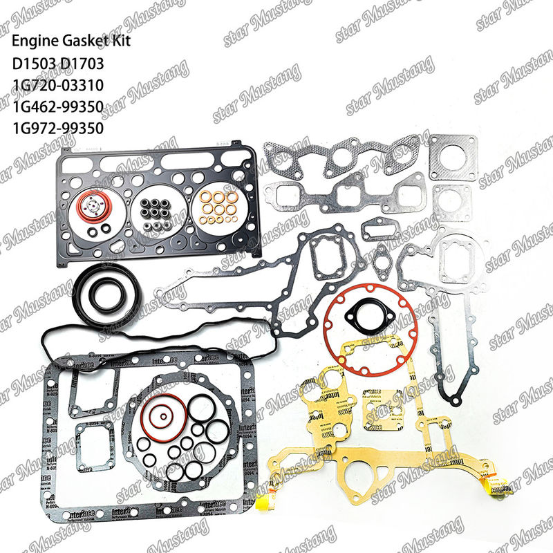 D1503 D1703 Całkowity zestaw uszczelnienia Metalu 1G720-03310 1G462-99350 1G972-99350 Nadaje się do Kubota