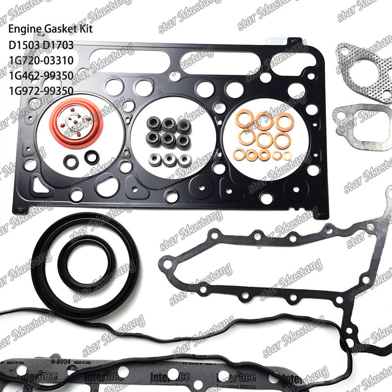 D1503 D1703 Całkowity zestaw uszczelnienia Metalu 1G720-03310 1G462-99350 1G972-99350 Nadaje się do Kubota