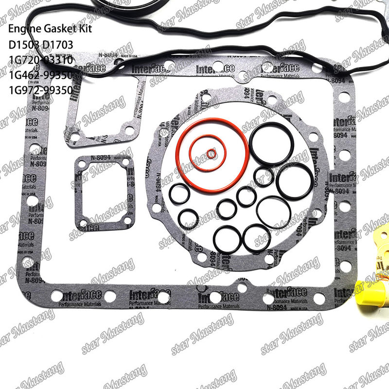 D1503 D1703 Całkowity zestaw uszczelnienia Metalu 1G720-03310 1G462-99350 1G972-99350 Nadaje się do Kubota