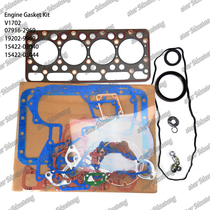 V1702 Kompletny zestaw gasketów 07916-2969 19202-9969 15422-03040 15422-03044 Nadaje się do Kubota