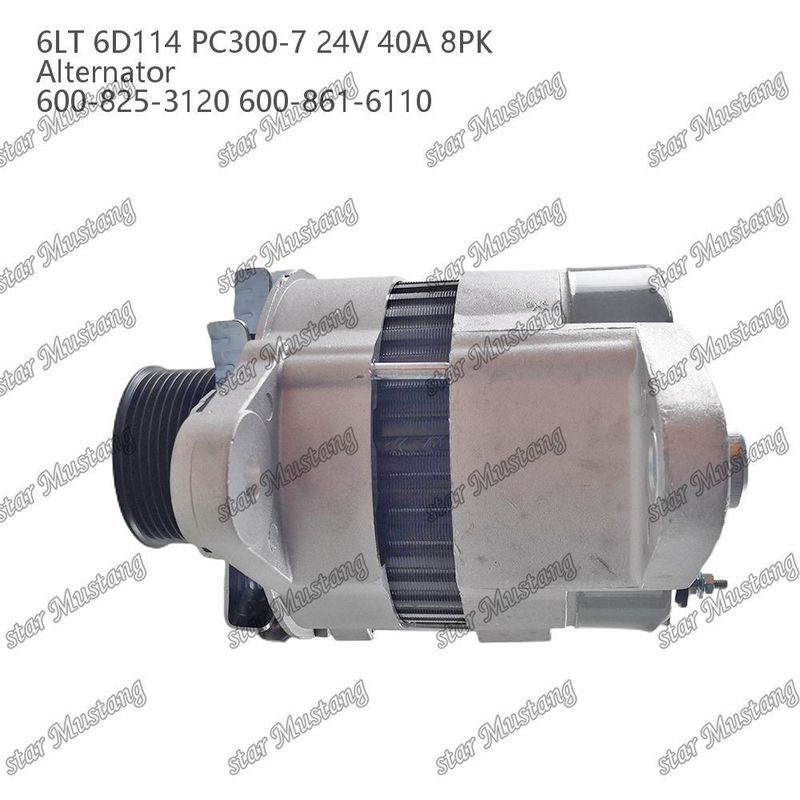 Alternator 6LT 6D114 PC300-7 24V 40A 8PK 600-825-3120 600-861-6110