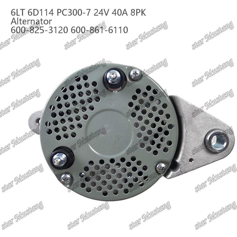 Alternator 6LT 6D114 PC300-7 24V 40A 8PK 600-825-3120 600-861-6110