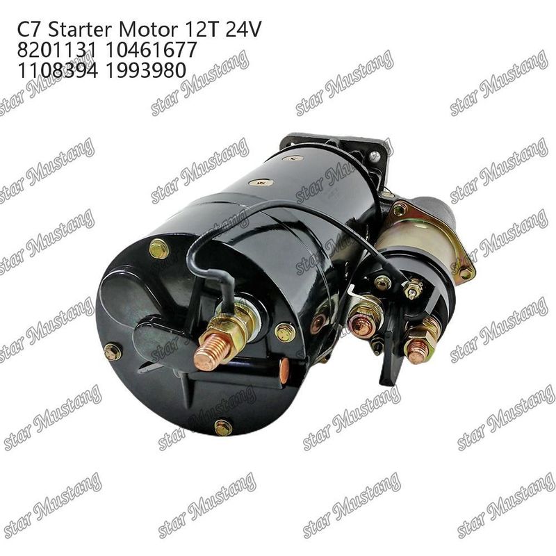Silnik starterowy C7 12T 24V 8201131 10461677 1108394 1993980 Do części zamiennych silników Caterpillar