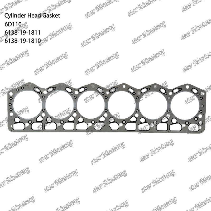 Gasketa cylindrowa 6D110 6138-19-1811 6138-19-1810 Do części zamiennych silników KUMATSU