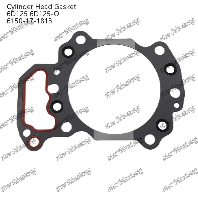 Gasketa głowicy cylindra 6D125 6D125-O 6150-17-1813 Do części zamiennych silników KUMATSU