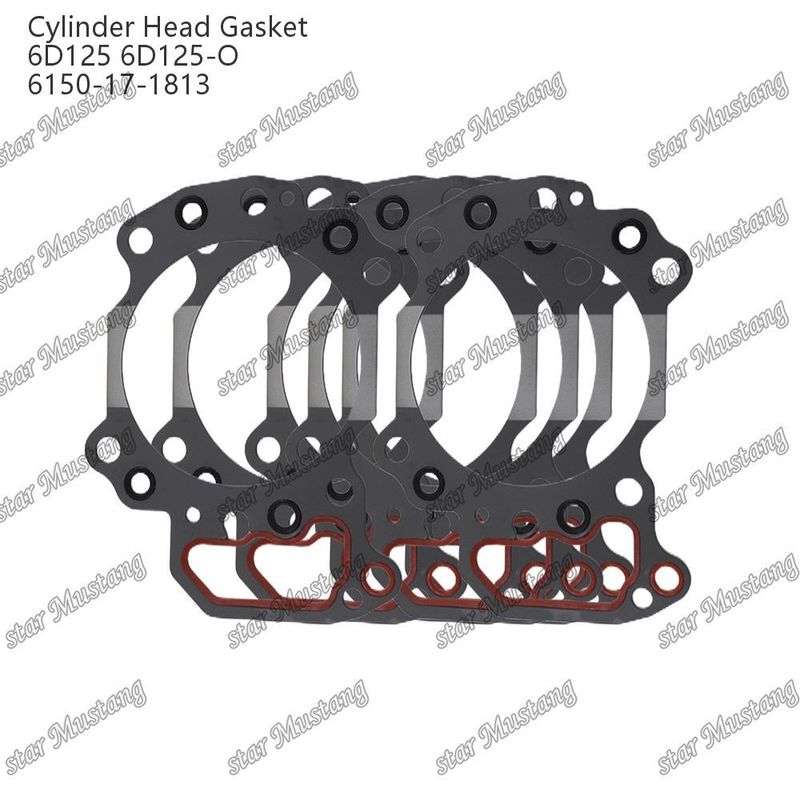 Gasketa głowicy cylindra 6D125 6D125-O 6150-17-1813 Do części zamiennych silników KUMATSU