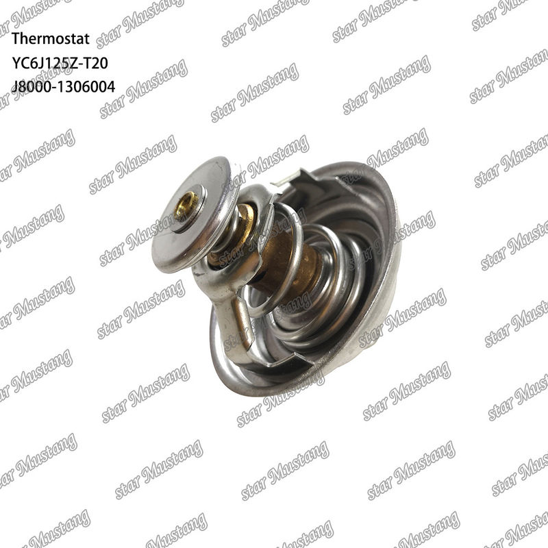 Termostat YC6J125Z-T20 J8000-1306004 75°C Część silnika z zintegrowaną strukturą i 6 miesięcy