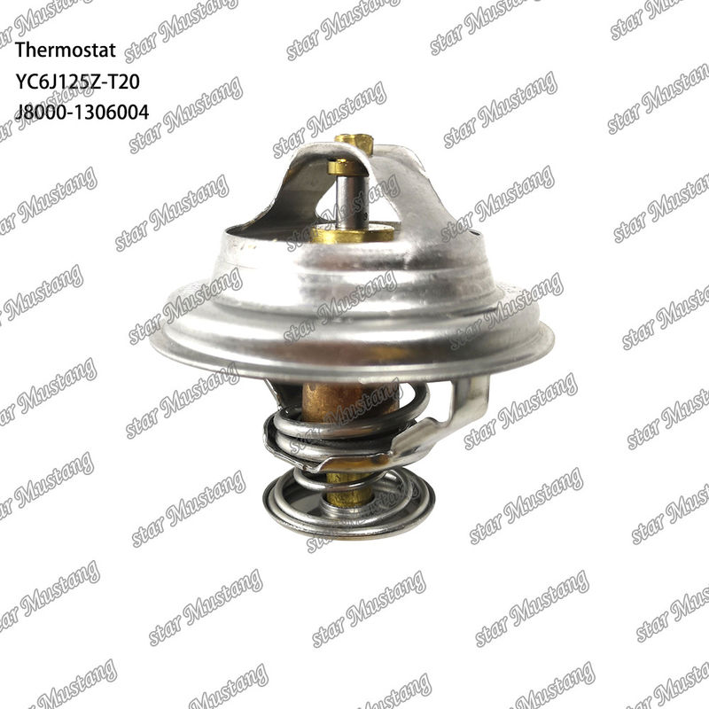 Termostat YC6J125Z-T20 J8000-1306004 75°C Część silnika z zintegrowaną strukturą i 6 miesięcy