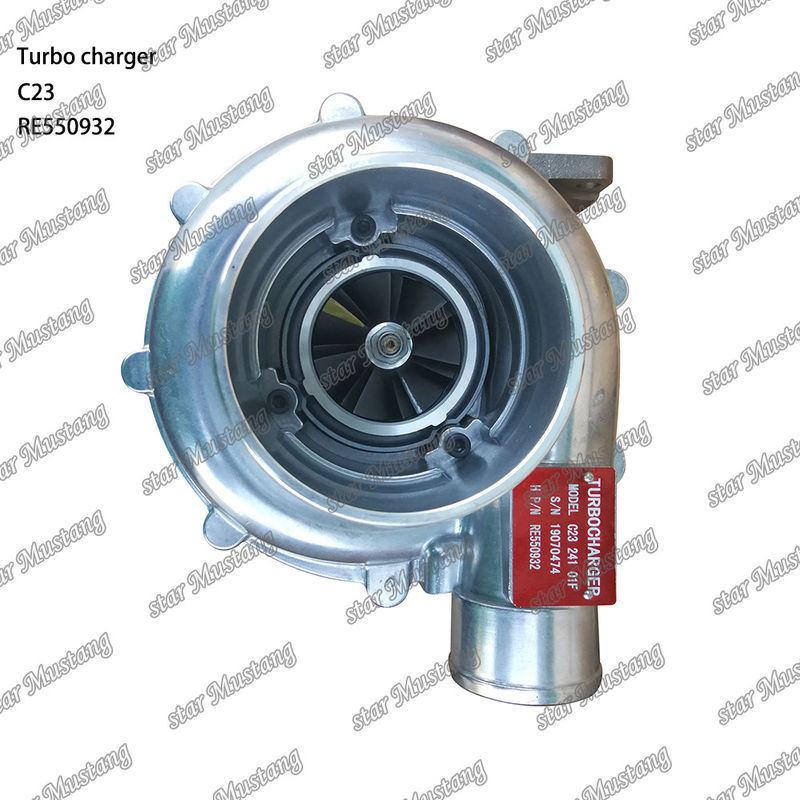 C23 228 John Deere RE550932 MOTOR TURBO CHARGER Część silnika z zintegrowaną strukturą i 6 miesięcy