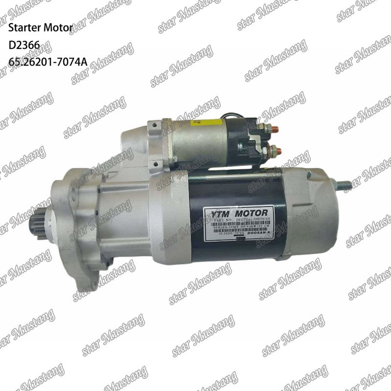 D2366 Silnik starterowy 39MT 24V 9.0KW 11T 65.26201-7074A Do części zamiennych silnika DOOSAN DAEWOO