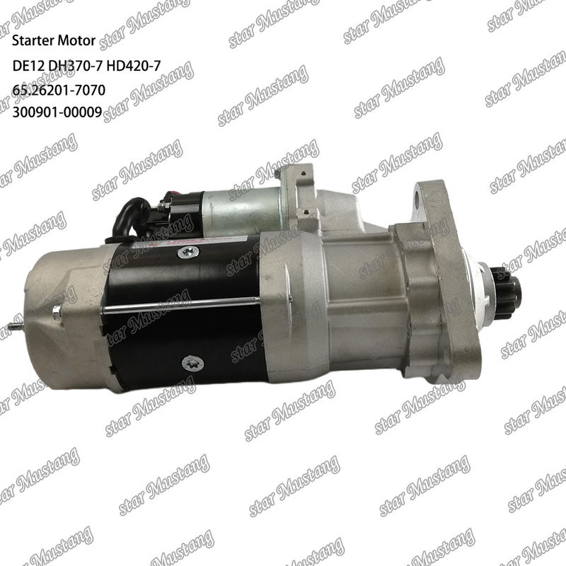DE12 DH370-7 HD420-7 Silnik starterowy silnik 24V 11T 9KW 65.26201-7070 300901-00009 Do części zamiennych silnika DOOSAN DAEWOO