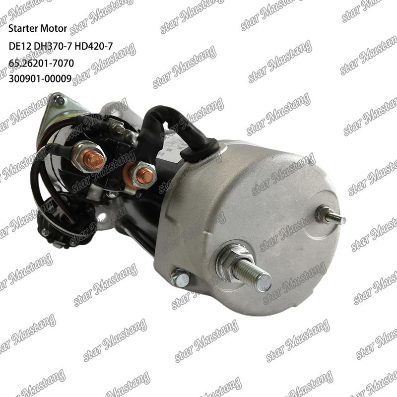 DE12 DH370-7 HD420-7 Silnik starterowy silnik 24V 11T 9KW 65.26201-7070 300901-00009 Do części zamiennych silnika DOOSAN DAEWOO