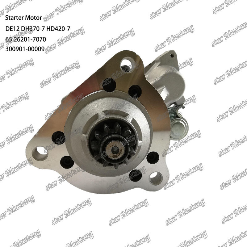 DE12 DH370-7 HD420-7 Silnik starterowy silnik 24V 11T 9KW 65.26201-7070 300901-00009 Do części zamiennych silnika DOOSAN DAEWOO