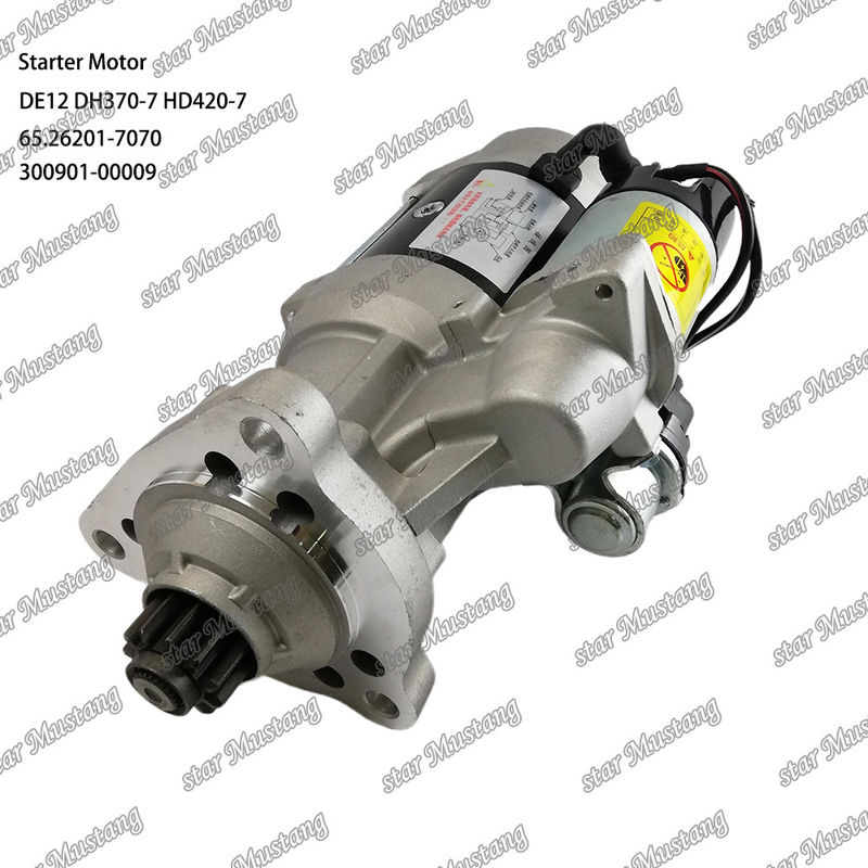 DE12 DH370-7 HD420-7 Silnik starterowy silnik 24V 11T 9KW 65.26201-7070 300901-00009 Do części zamiennych silnika DOOSAN DAEWOO