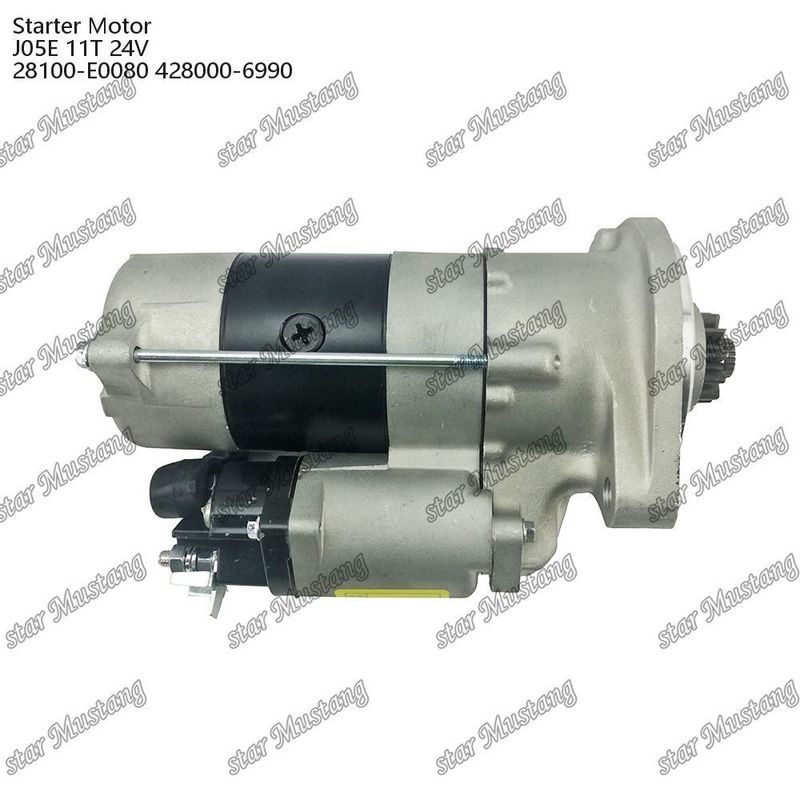 J05E Silnik starterowy 11T 24V 28100-E0080 428000-6990 Do części zamiennych silników HINO