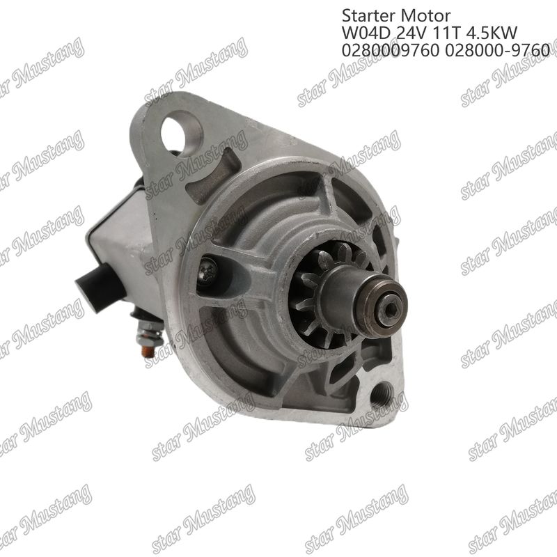 W04D Silnik starterowy 24V 11T 4.5KW 0280009760 028000-9760 Do części zamiennych silników HINO