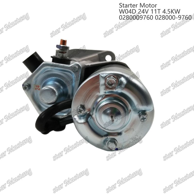 W04D Silnik starterowy 24V 11T 4.5KW 0280009760 028000-9760 Do części zamiennych silników HINO