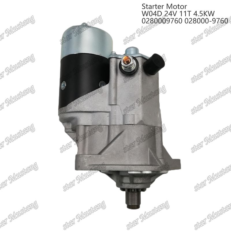 W04D Silnik starterowy 24V 11T 4.5KW 0280009760 028000-9760 Do części zamiennych silników HINO