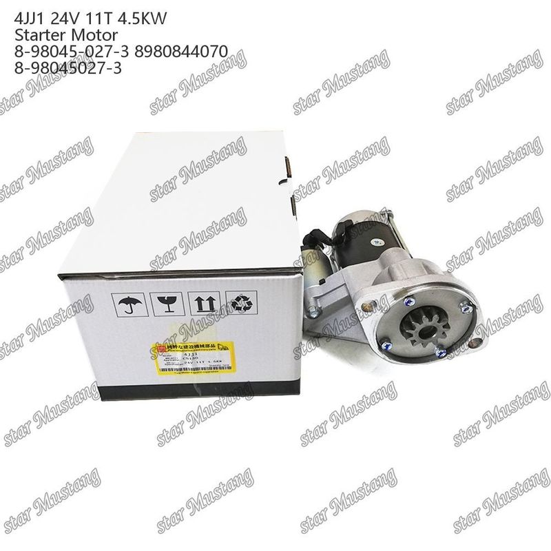 4JJ1 Motor Starter Motor 24V 11T 4.5KW 8-98045-027-3 8980844070 8-98045027-3 Do części zamiennych silnika ISUZU