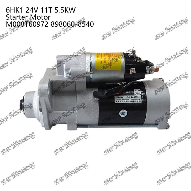 6HK1 Motor Starter Motor 24V 11T 5.5KW M008T60972 898060-8540 Do części zamiennych silnika ISUZU