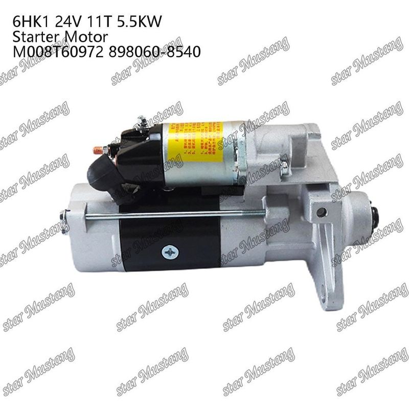 6HK1 Motor Starter Motor 24V 11T 5.5KW M008T60972 898060-8540 Do części zamiennych silnika ISUZU