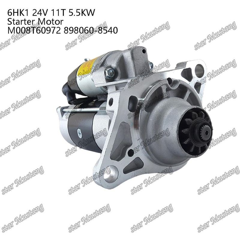 6HK1 Motor Starter Motor 24V 11T 5.5KW M008T60972 898060-8540 Do części zamiennych silnika ISUZU