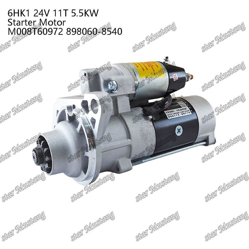 6HK1 Motor Starter Motor 24V 11T 5.5KW M008T60972 898060-8540 Do części zamiennych silnika ISUZU