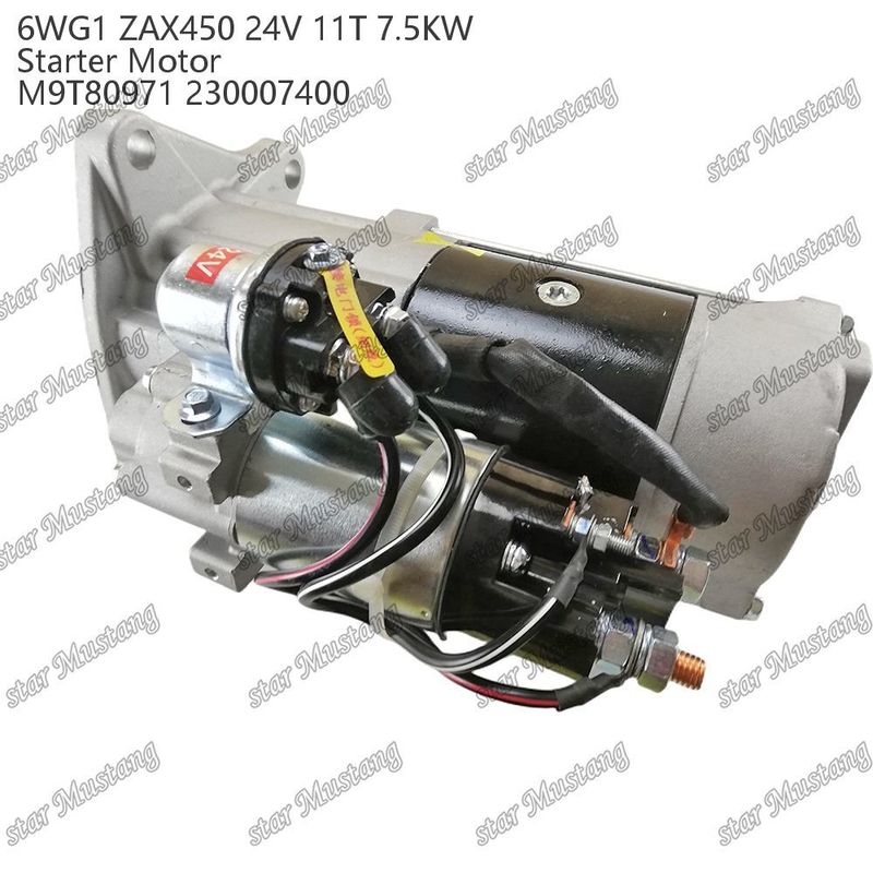 6WG1 ZAX450 Motor Starter Motor 24V 11T 7,5 kW DI typ M9T80971 230007400 Do części zamiennych silnika ISUZU