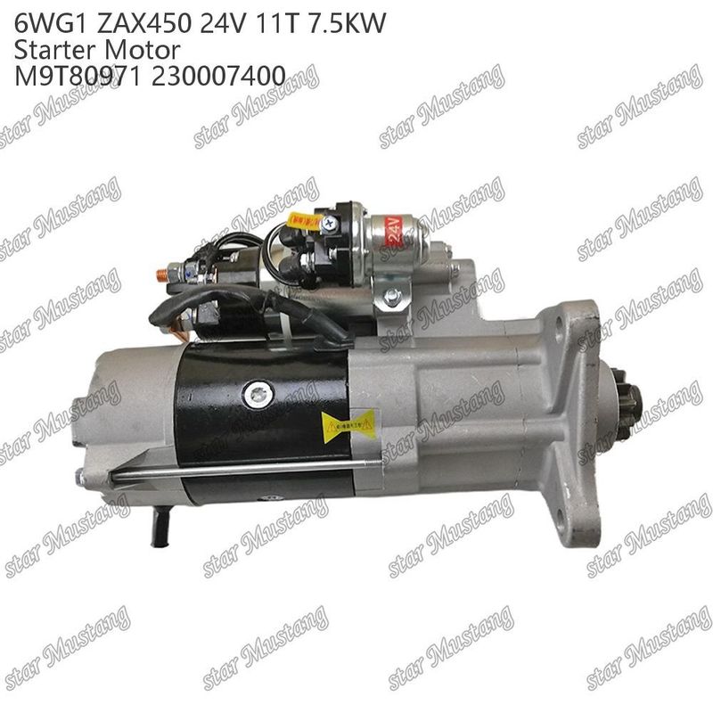 6WG1 ZAX450 Motor Starter Motor 24V 11T 7,5 kW DI typ M9T80971 230007400 Do części zamiennych silnika ISUZU