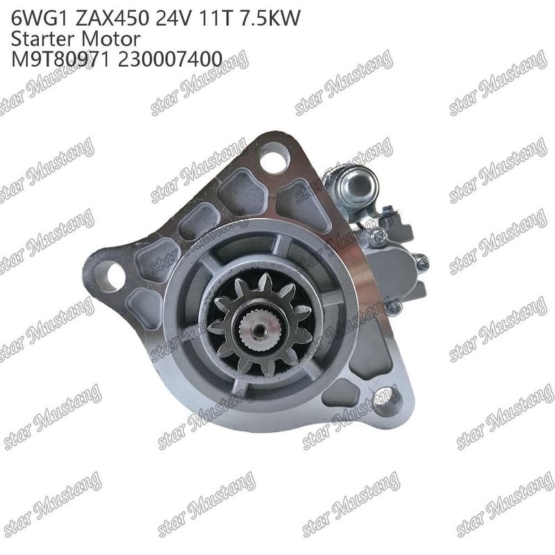 6WG1 ZAX450 Motor Starter Motor 24V 11T 7,5 kW DI typ M9T80971 230007400 Do części zamiennych silnika ISUZU