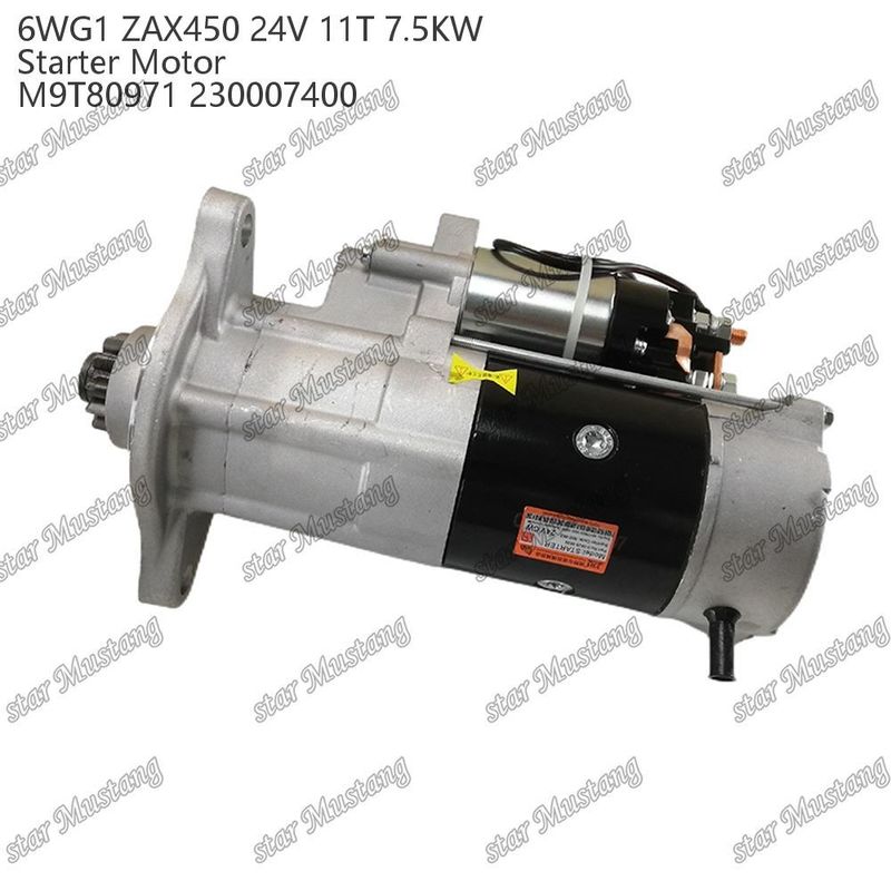 6WG1 ZAX450 Motor Starter Motor 24V 11T 7,5 kW DI typ M9T80971 230007400 Do części zamiennych silnika ISUZU