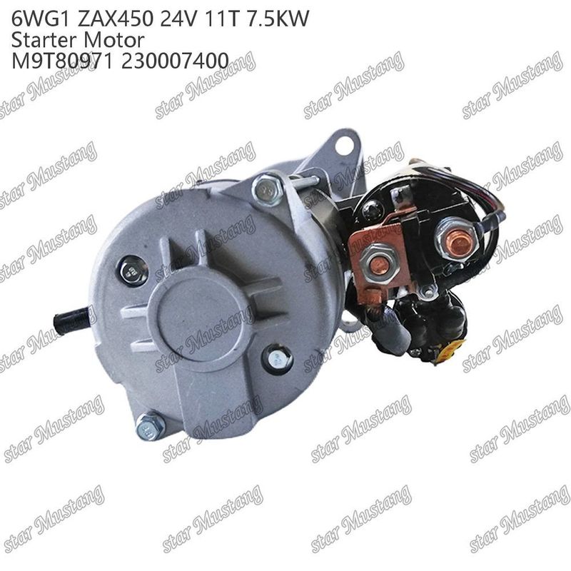 6WG1 ZAX450 Motor Starter Motor 24V 11T 7,5 kW DI typ M9T80971 230007400 Do części zamiennych silnika ISUZU