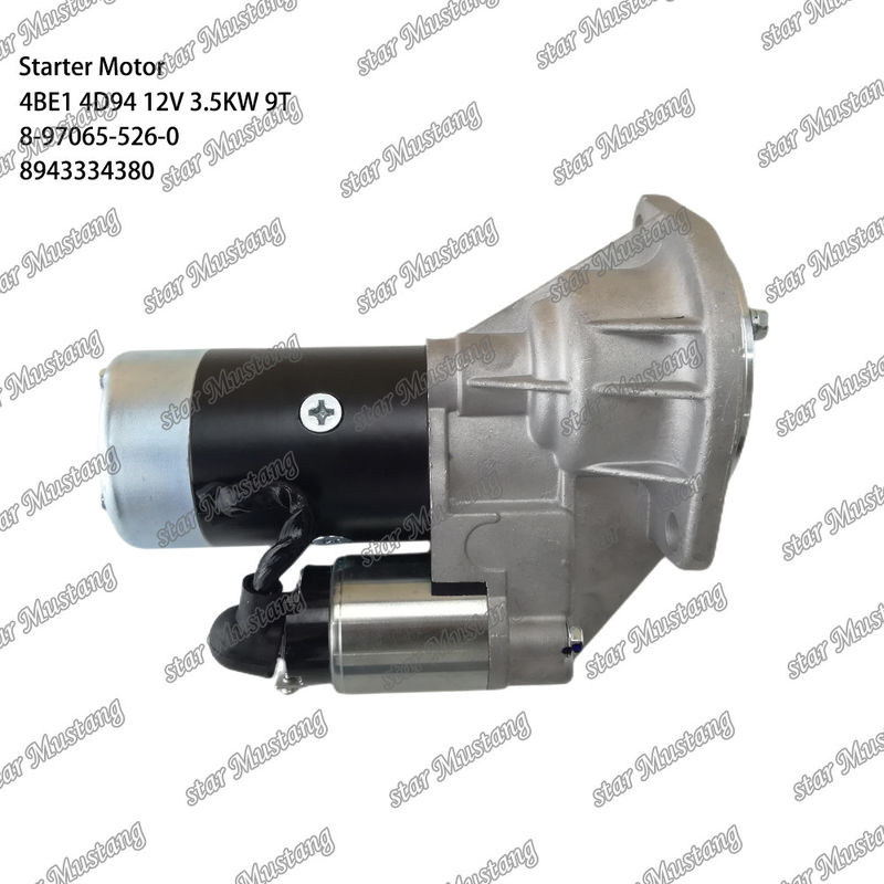 Silnik starterowy 4BE1 4D94 12V 9T 8-97065-526-0 8943334380 Nadaje się do części silników Komatsu